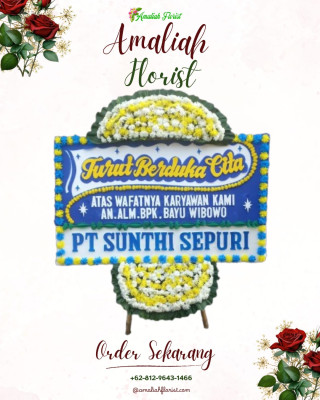 Papan Bunga Duka di Paal Merah